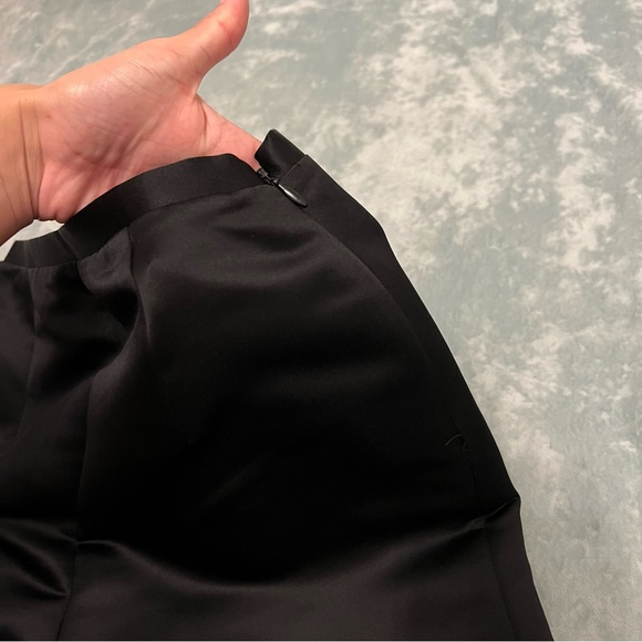 Isabel Ardee Pants Black Satin Straight Leg - Picture 4 of 7